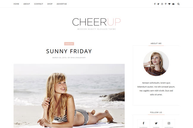 Cheerup - Responsive Minimal Blogger Template