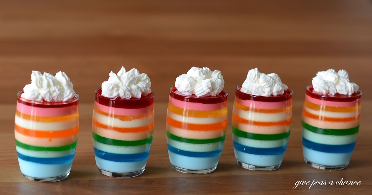 Give Peas a Chance Rainbow Jello