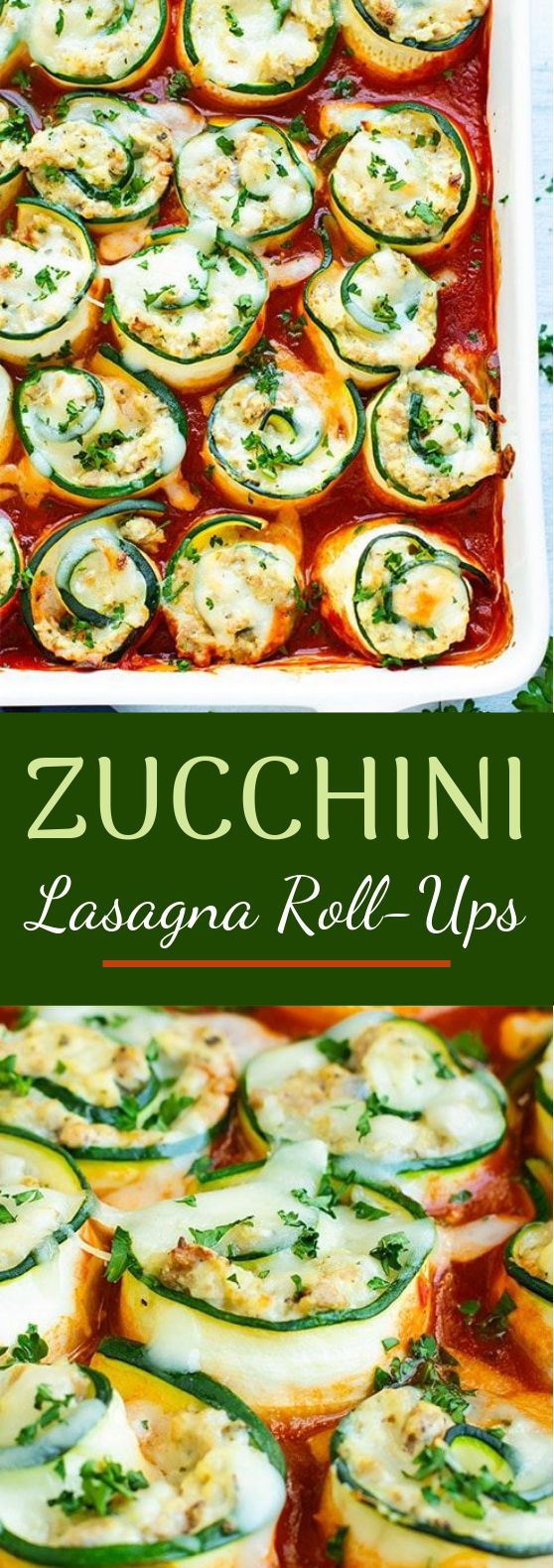 Zucchini Lasagna Roll-Ups #Keto #Low-Carb 