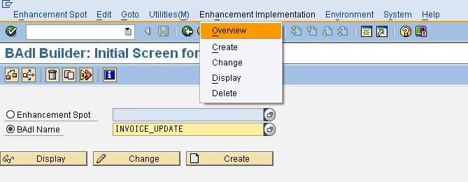 ABAP: Implement BADI - SE18 & SE19