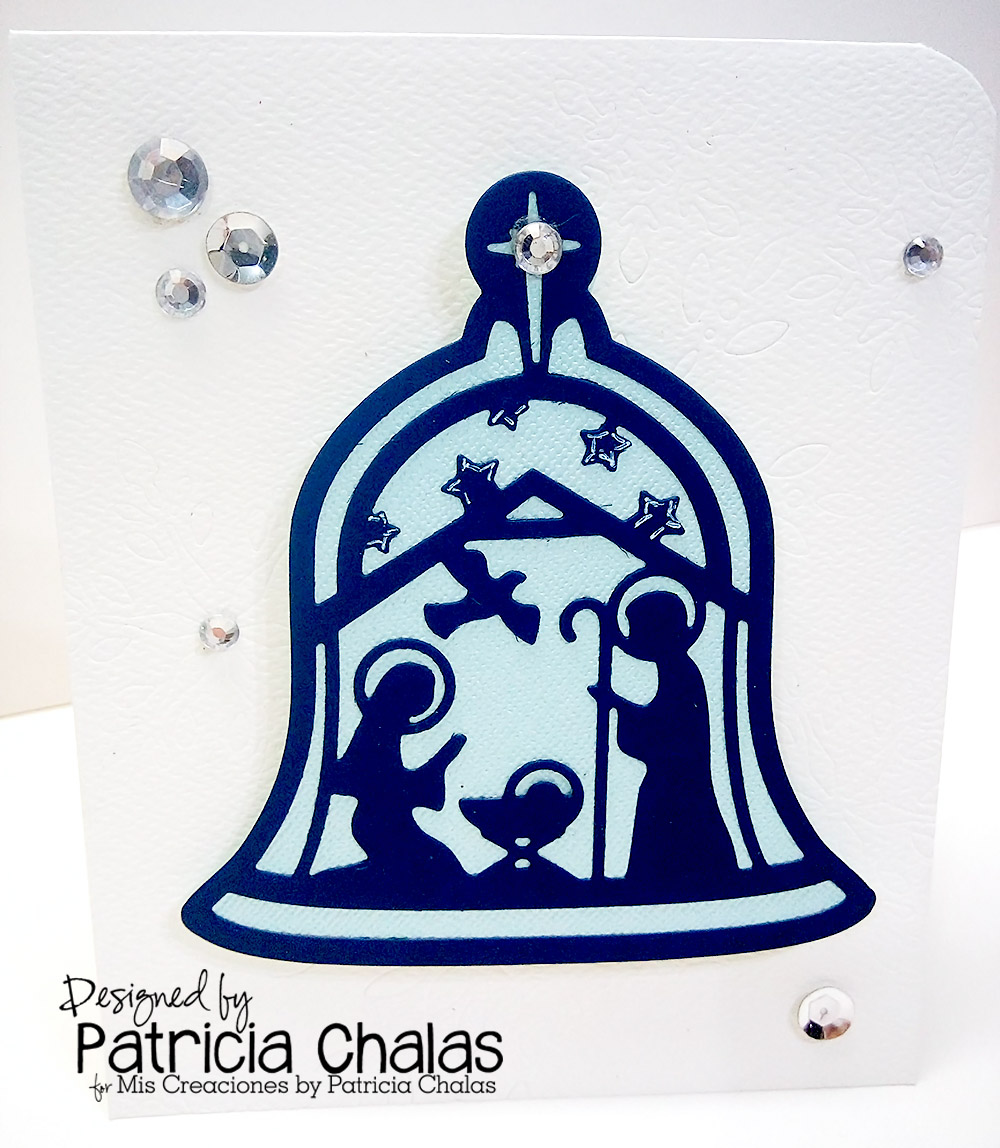 Dies R Us Nativity Bell card