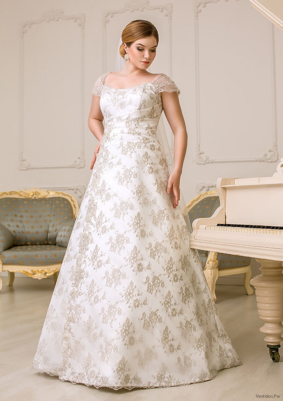 Más de 40 Vestidos de Novia para Gorditas ¡Sencillos de Boda Civil y para Mujeres Bajitas
