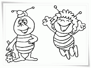 Ausmalbilder zum Ausdrucken: Ausmalbilder Biene Maja