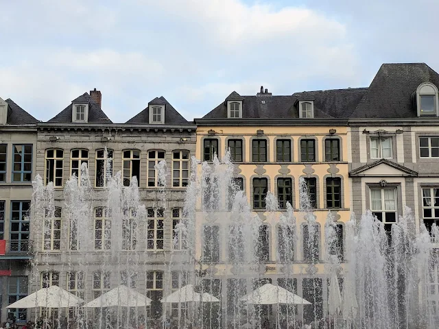 What to do in Mons Belgium in One Day: Grand Place de Mons fountain