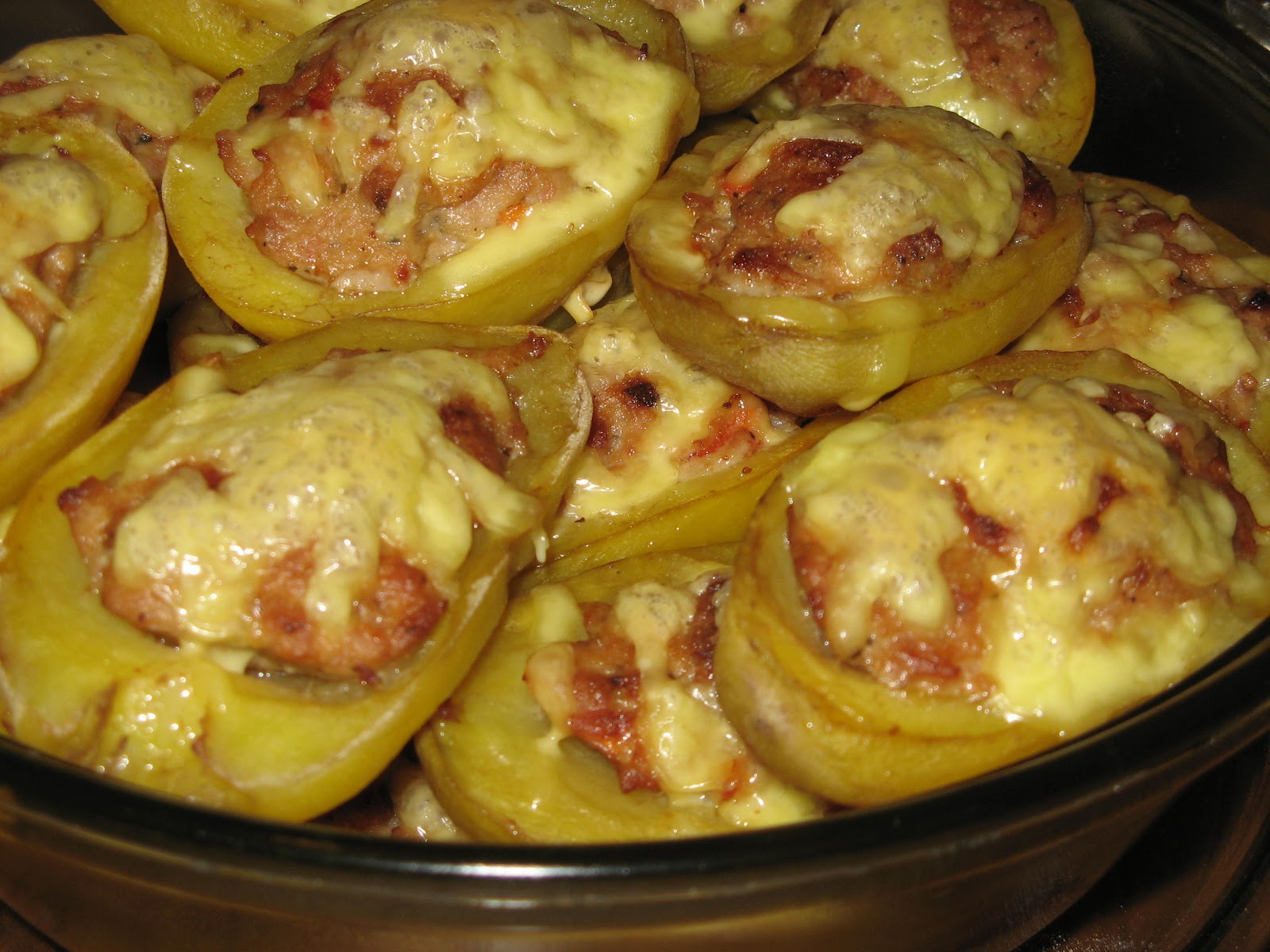 Картошка фаршированная фаршем