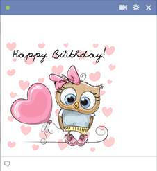 Birthday Owl Emoji