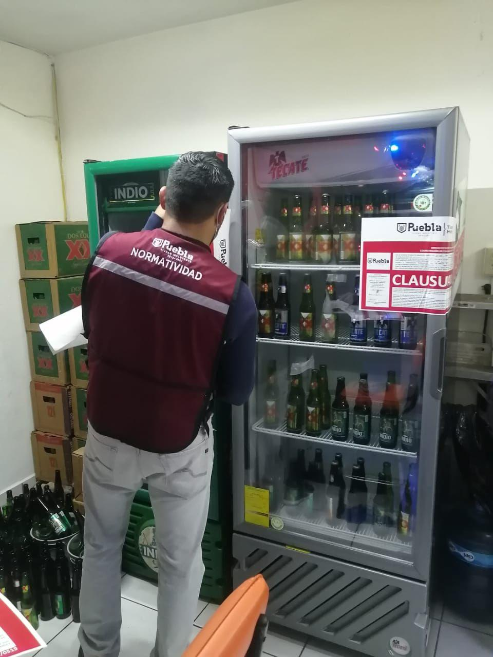 Normatividad municipal clausuró 9 comercios por venta de alcohol. 