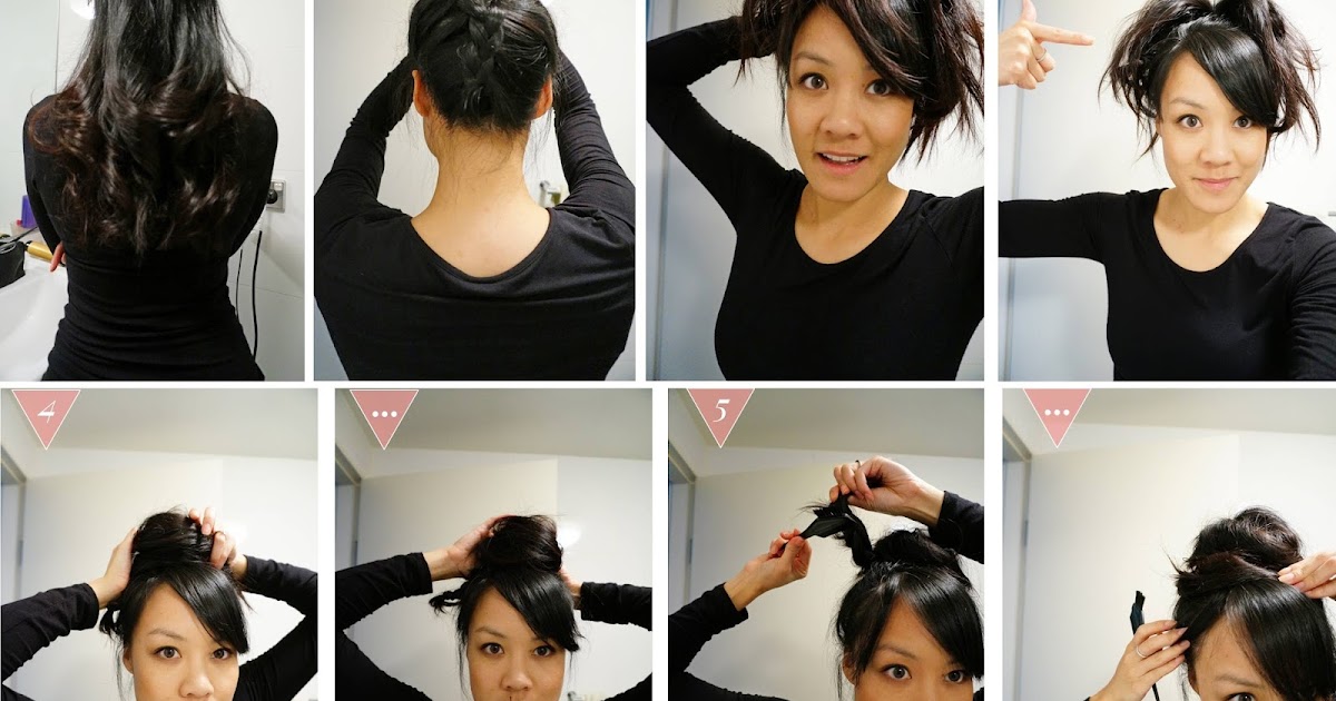 Messy but chic hair updos on lazy and free weekends | Mia Loves Pretty