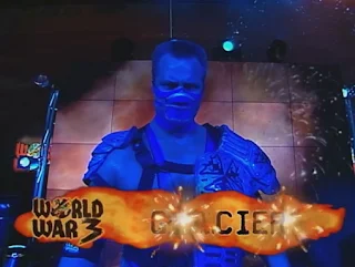 WCW World War 3 1998 - Glacier gets set for a match against Wrath