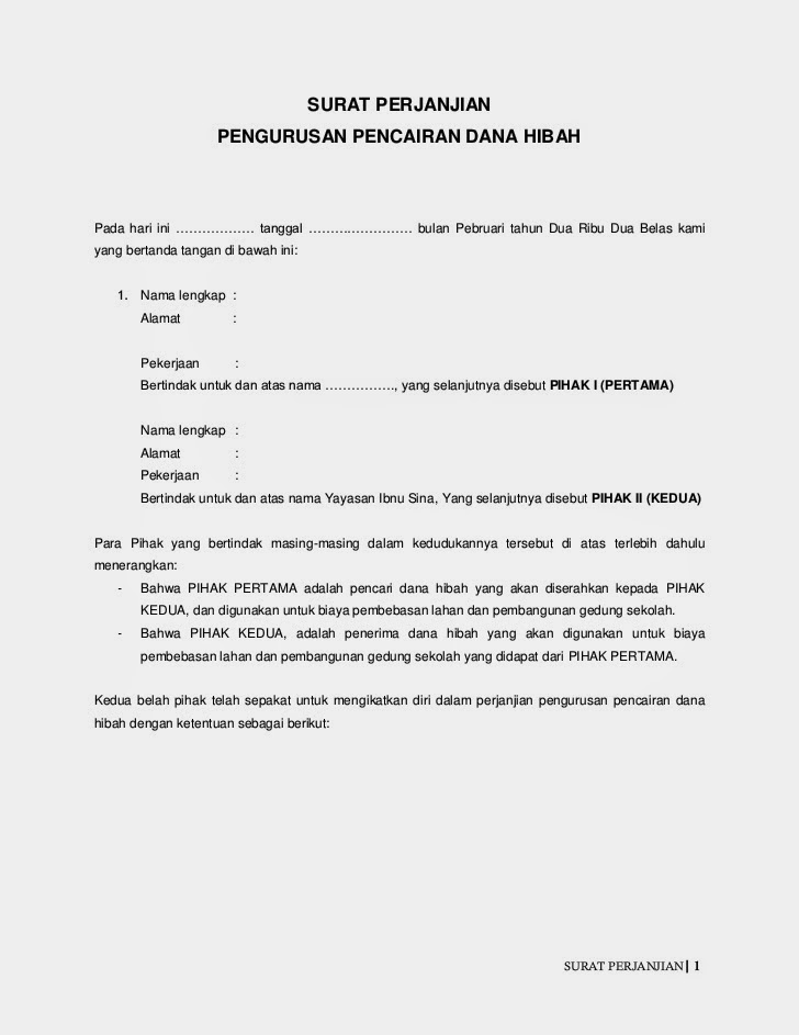 Contoh Surat Wakaf Tanah Pdf Informasi Seputar Dunia