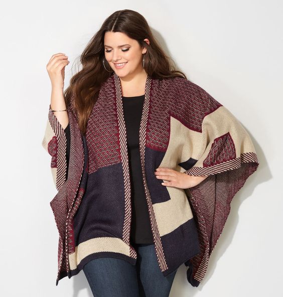 ¿Cómo usar ruanas si soy gordita?