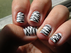 nails nail animal zebra laura