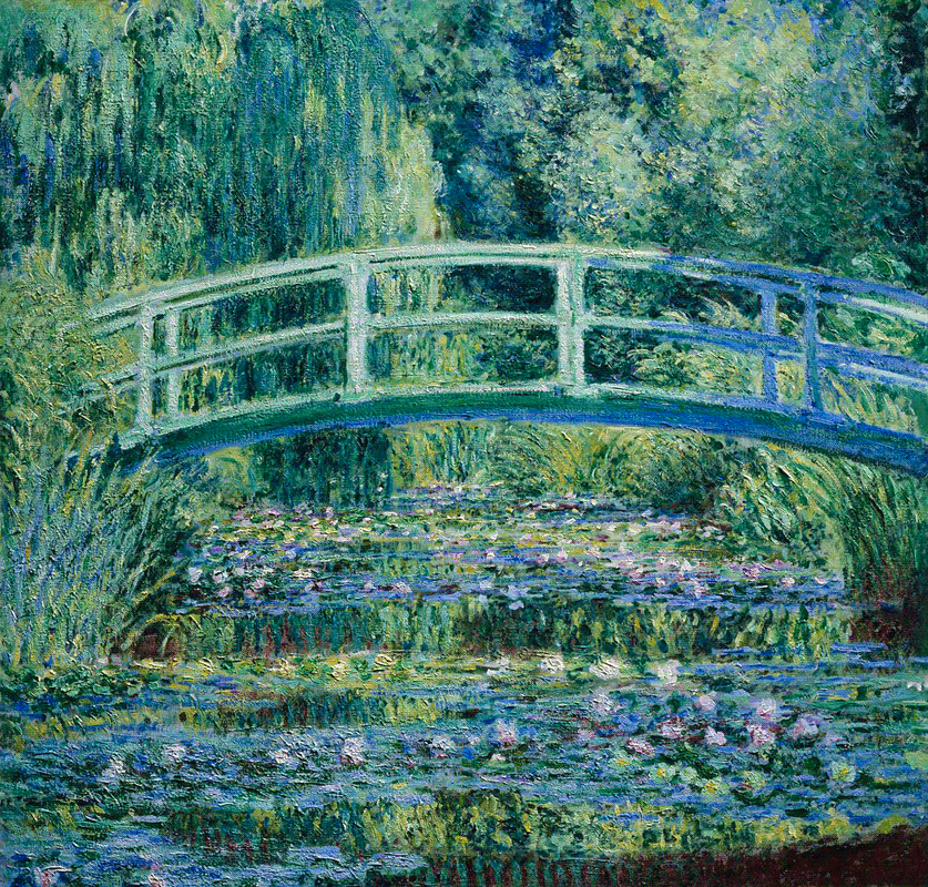 Stereola Claude Water Lilies and Japanese Bridge