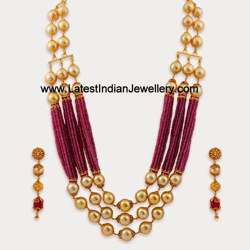 Emerald Beads Mala With Radha krishna Pendant | Pearl jewelry necklace,  Temple jewelry necklace, Gold jewelry fashion