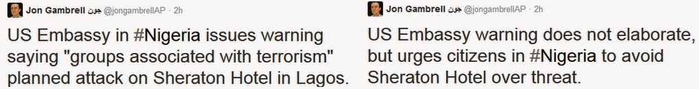 terrorist attack sheraton hotel lagos