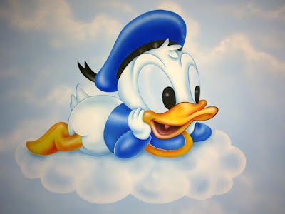 MURAL BEBES DISNEY EN NUBES