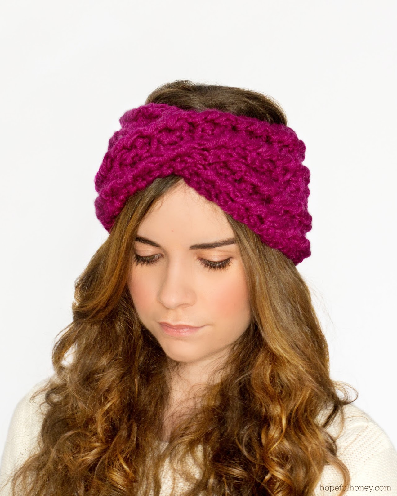 Chunky knit headband pattern