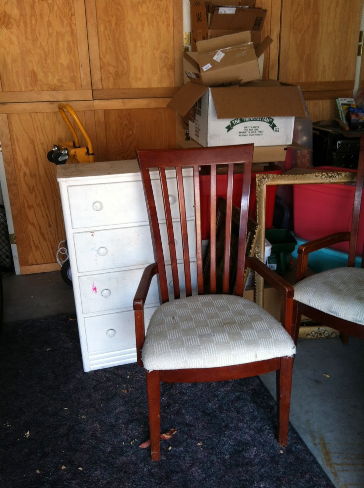 The Copper Rabbit Transforming Two Old Chairs with Chalk Paint and Fabric