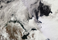 Morze Beringa - kra lodowa