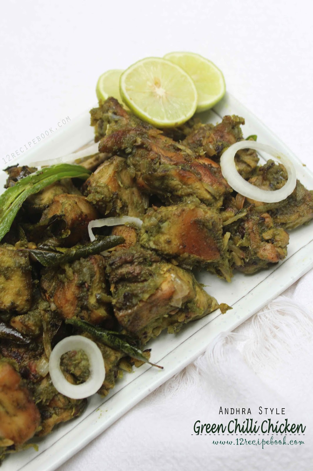 Andhra Style Green Chilli Chicken Recipe Book
