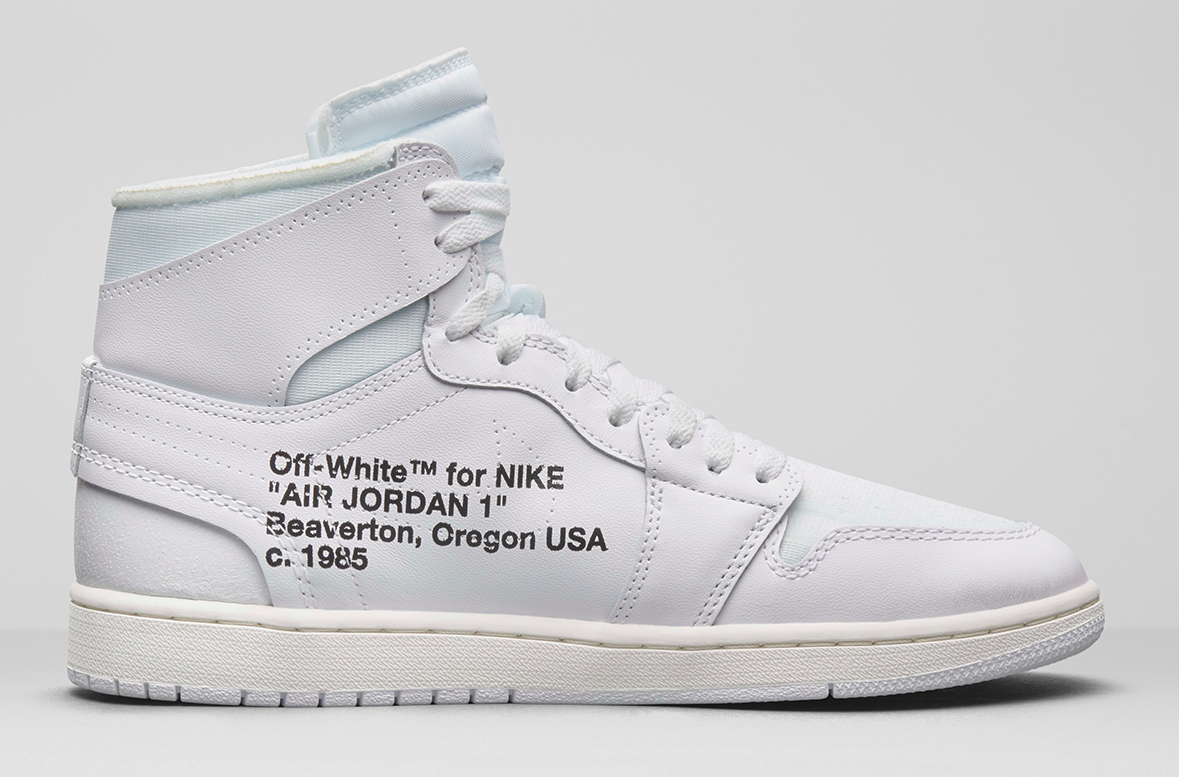 Disappear Here: Nike OFF-WHITE Air Jordan 1 All White.