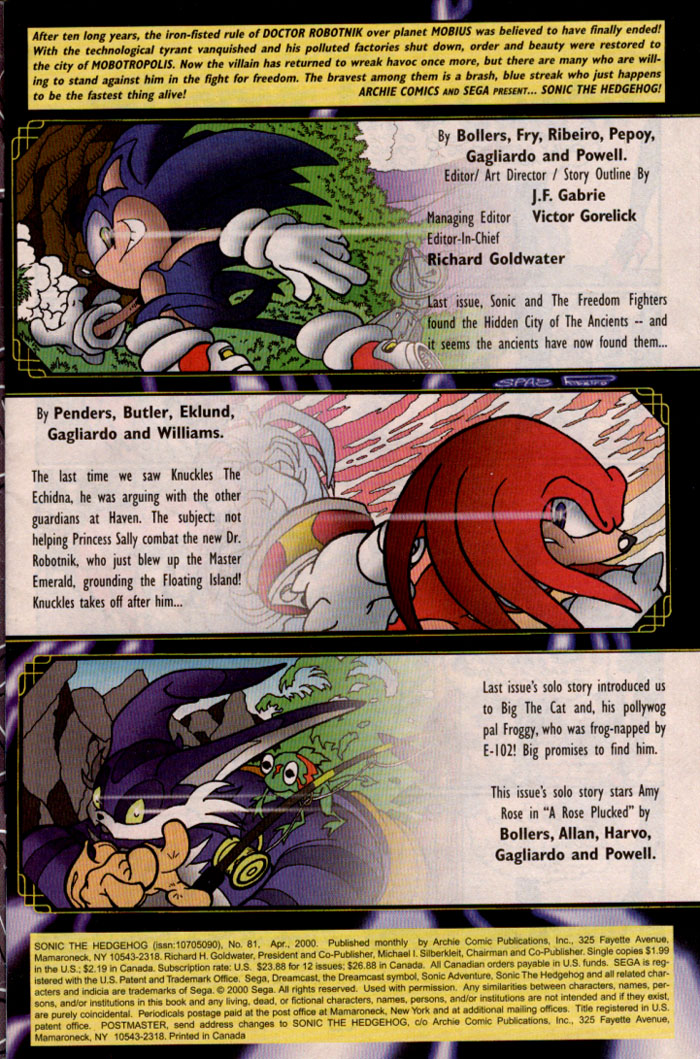 Sonic The Hedgehog (1993) 81 Page 1