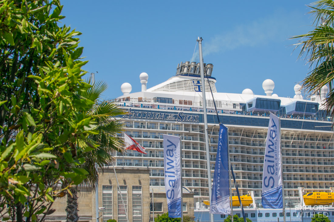 Anthem of the Seas docked in Vigo Spain