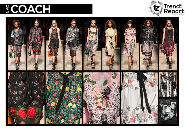 Spring/Summer 2017, SS17, Fashion trends, Trend prediction, fashion favourites, fashion blog, runway collection, trend report, Coach Spring/Summer 2017, SS17, Fashion trends, Trend prediction, fashion favourites, fashion blog, runway collection, trend report, soft punk, punk trend, punk fashion, punk style, biker jacket, biker fashion, romantic trend, punk romance, soft punk, floral print, Coach