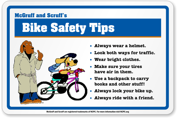 safety rules while riding a bicycle