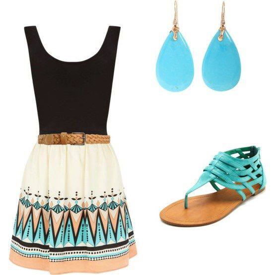 dress, shoes earrings! nice set trends4everyone
