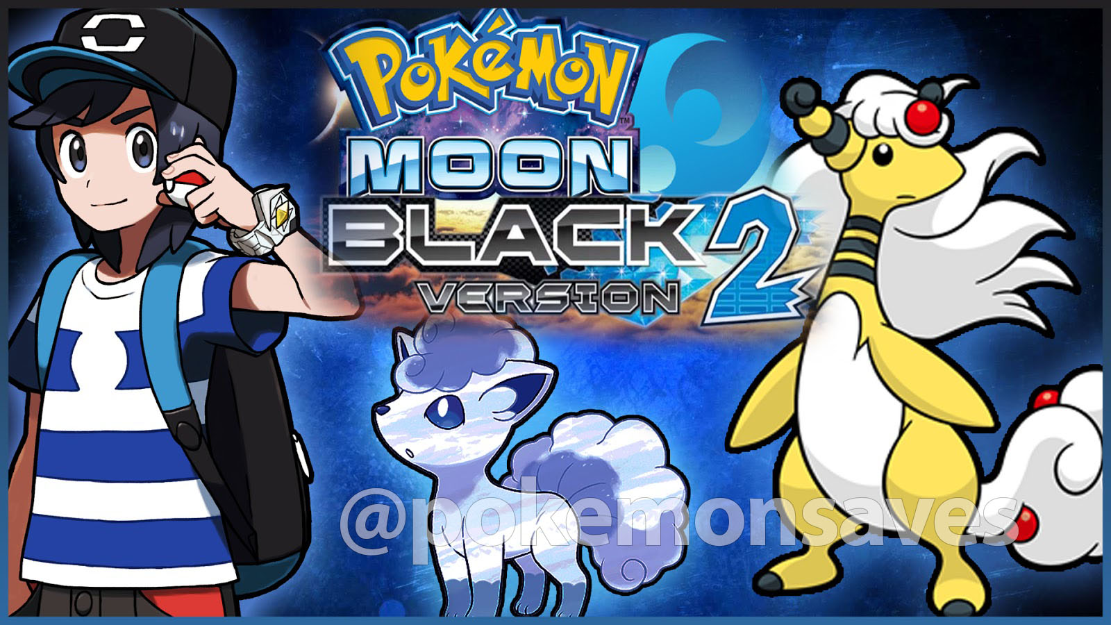 Pokemon Moon Black 2 [NDS HACK] ATUALIZAÇÃO COMPLETO Pokemon Saves