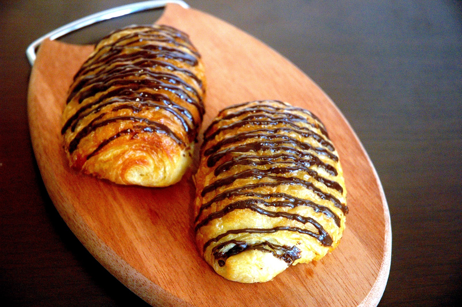 DUDE FOR FOOD Chocolate Croissants