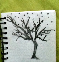 flying bird cage sketch away tree open empty edges rough around branches