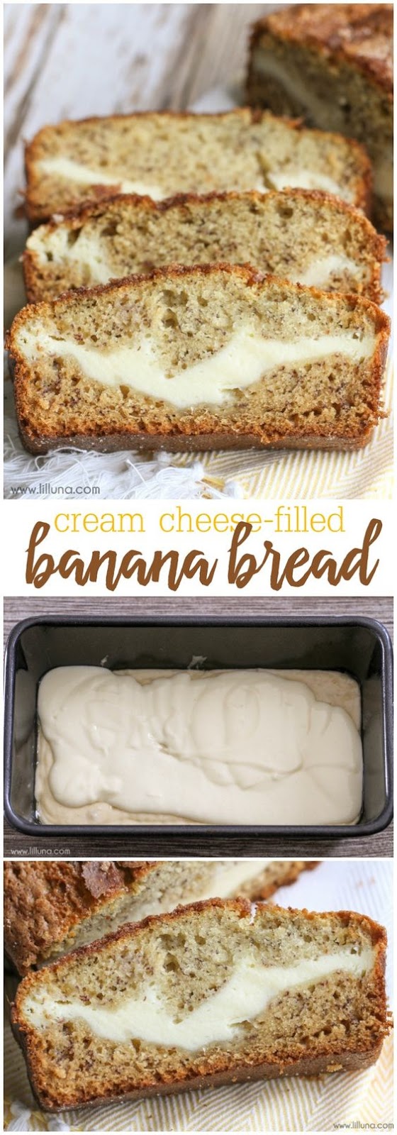 Cream Cheese Filled Banana Bread Recipe Girls Dishes