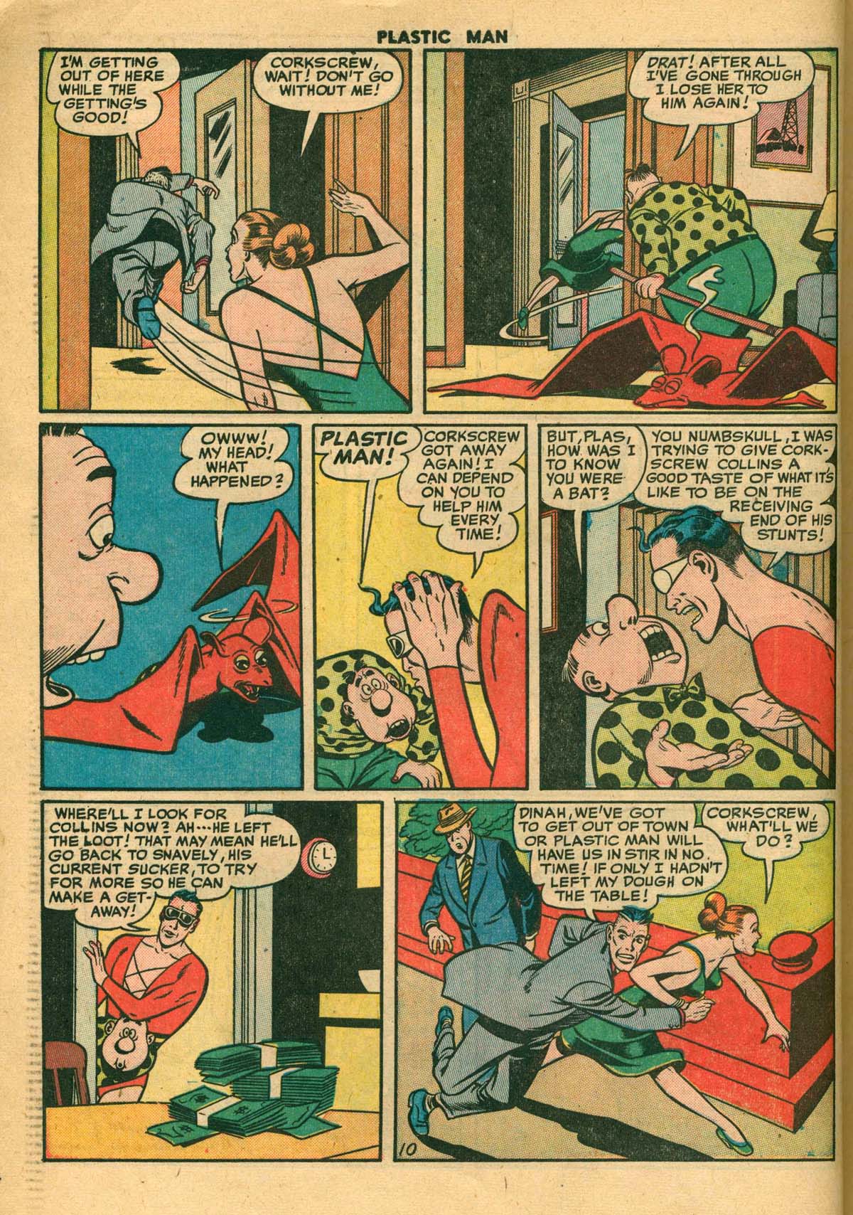 Read online Plastic Man (1943) comic -  Issue #27 - 12
