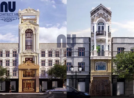 desain tampak depan rumah klasik 3 lantai