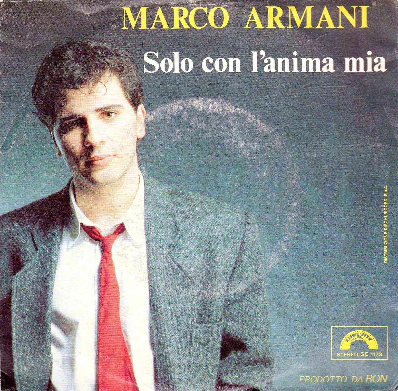 Sanremo festival Sanremo 1984 MARCO ARMANI SOLO CON L'ANIMA MIA Sanremo festival Sanremo 1984 MARCO ARMANI SOLO CON L'ANIMA MIA
