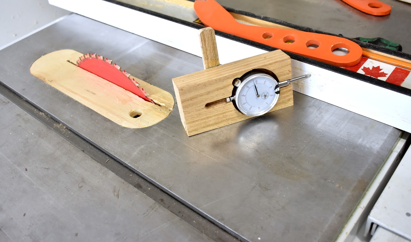 Jax Design Table saw fence and blade micro adjustment jig