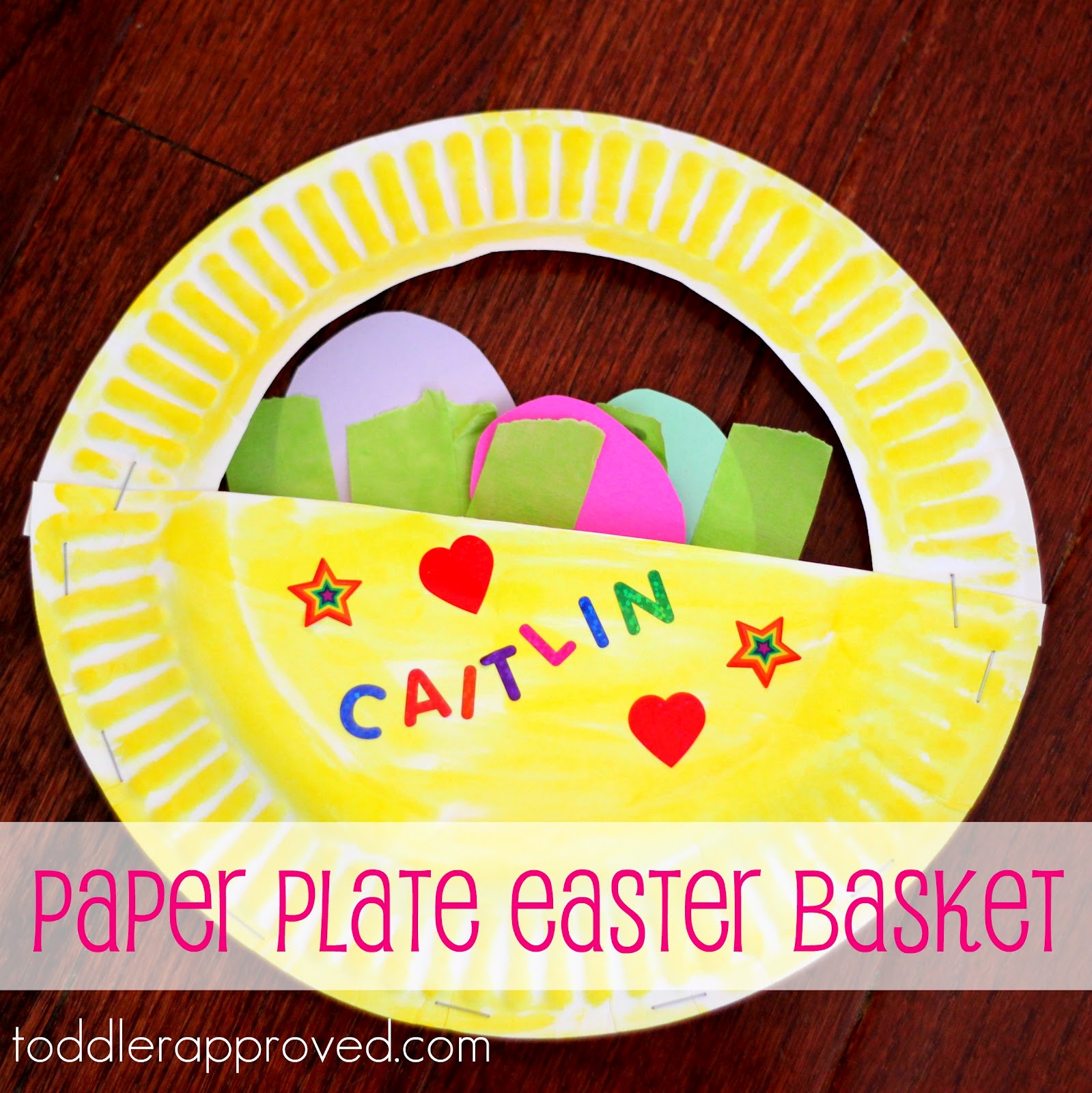 Toddler Approved! Paper Plate Easter Basket
