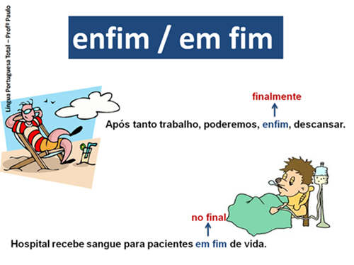 Língua Portuguesa Total: Enfim e em fim