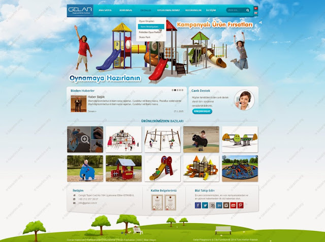 Download Park Oyuncakları Satış Firması Arayüz Tasarımı ~ E-Tasarım PSD Mockup Templates
