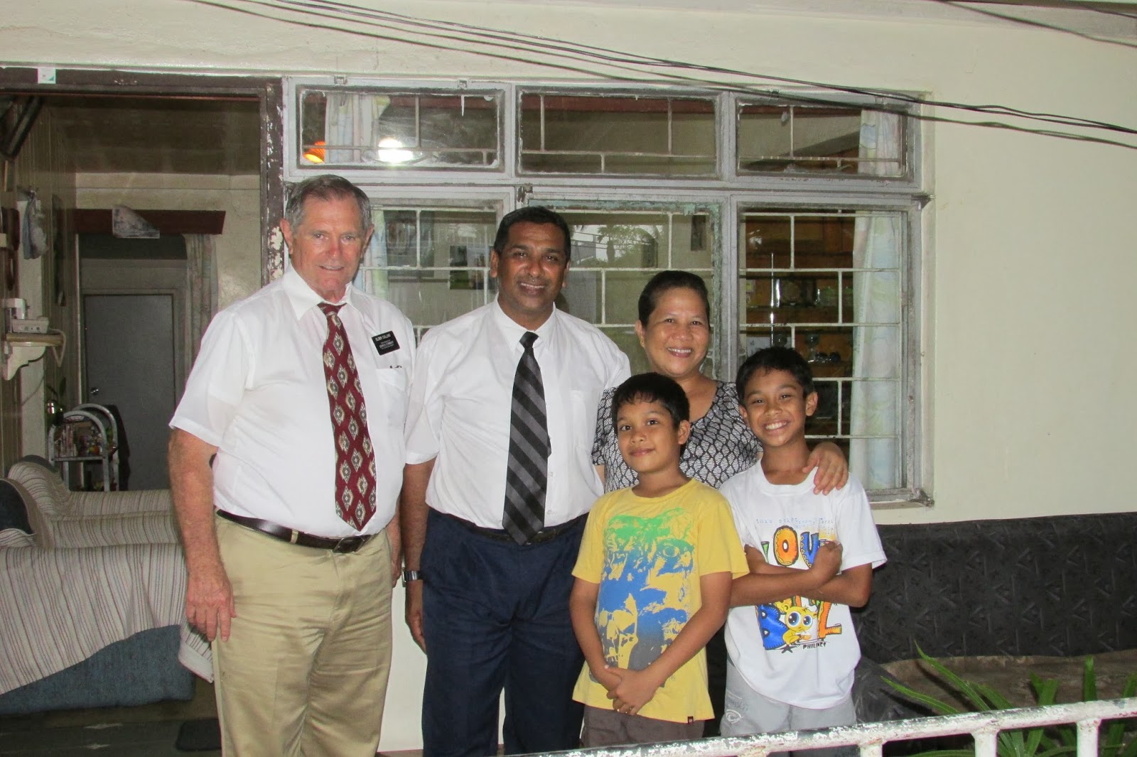 COLLINS IN THE SOUTH PACIFIC: Family Home Evening with the Raman Family