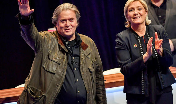 Steve Bannon στη Γαλλία: «Άστε τους να σας λένε ρατσιστές και ξενοφοβικούς. Φοβούνται γιατί χάνουν κι εμείς δυναμώνουμε κάθε μέρα» Steve Bannon στη Γαλλία: «Άστε τους να σας λένε ρατσιστές και ξενοφοβικούς. Φοβούνται γιατί χάνουν κι εμείς δυναμώνουμε κάθε μέρα»