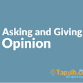 Asking and Giving Opinion Beserta Soal Terlengkap