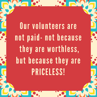 priceless volunteer appreciation