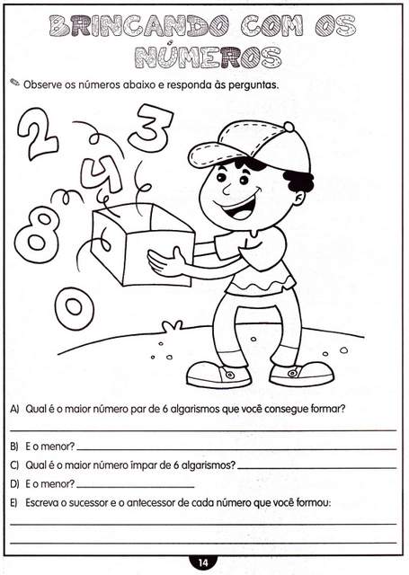 atividades de matematica para o 4 ano