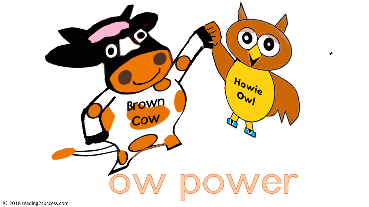 Reading2success: Ow as in Brown Cow and Howie Owl