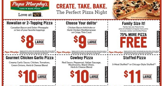 Papa murphy's coupons 2019