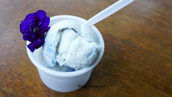 blue ternate ice cream - Table Matters - Molo Mansion - Molo, Iloilo