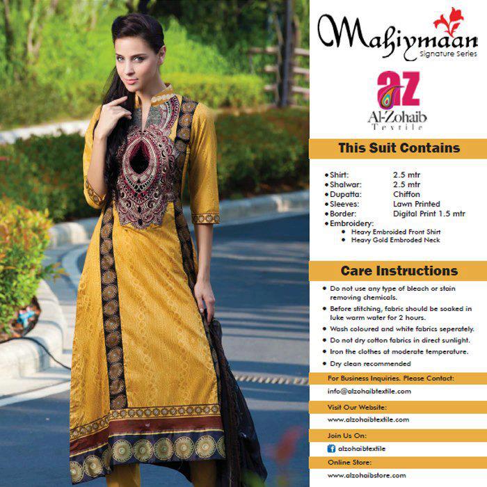Mahiymaan Latest Collection of Long kameez - Latest Fashion Trends